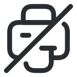 Printer Slash SVG Icon